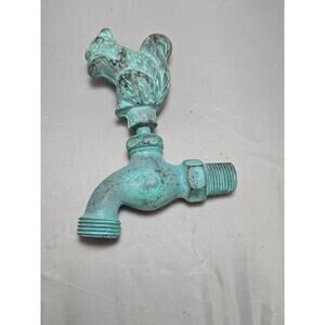 Vintage brass squirrel outdoor spigot nozel faucet garden hose